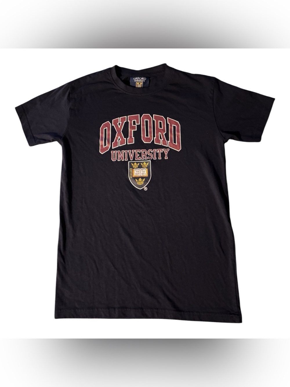 Dark Blue Oxford University Graphic Crewneck T-Shirt